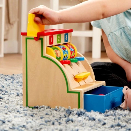 Drewniana kasa fiskalna