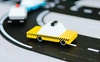 Candylab Samochód Drewniany Yellow Taxi