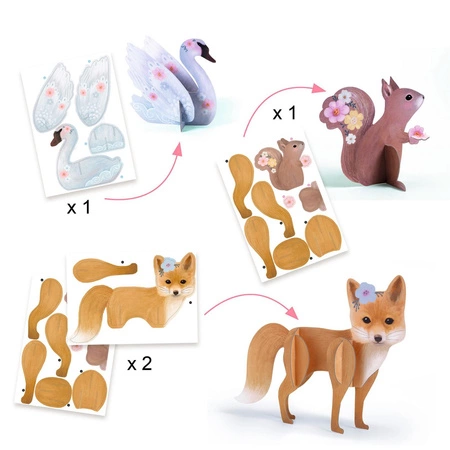 Zestaw artystyczny "ZACZAROWNY LAS" 6 w1 DJ09329