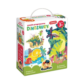 Puzzle progresywne Dinozaury