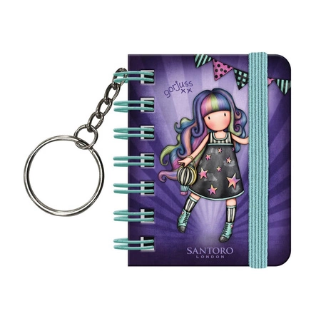 Mały Kołonotatnik z Breloczkiem - Gorjuss - Fairground - Up and Away