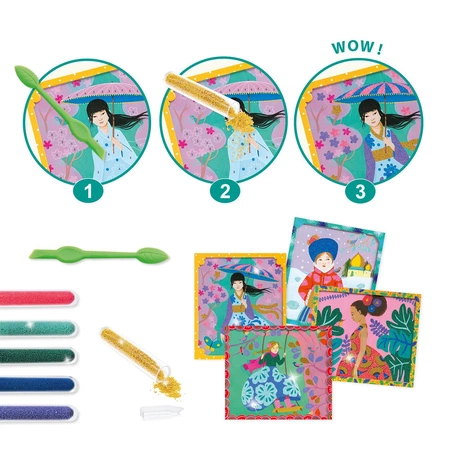 Zestaw ARTYSTYCZNE KORALIKI DOOKOŁA ŚWIATA DJ09474