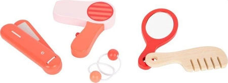 Kuferek małej damy z kosmetykami prostownicą suszarką 11776-Small Foot, zabawki dla dziewczynek