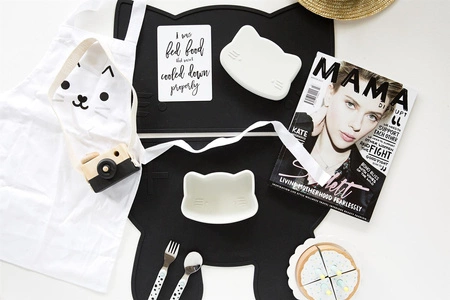 Silikonowa podkładka Kotek We Might Be Tiny - Blue Dusk