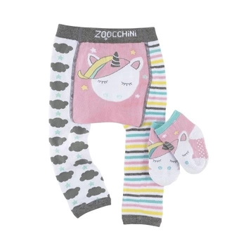 Zoocchini Legginsy i Skarpetki Jednorożec 6-12M