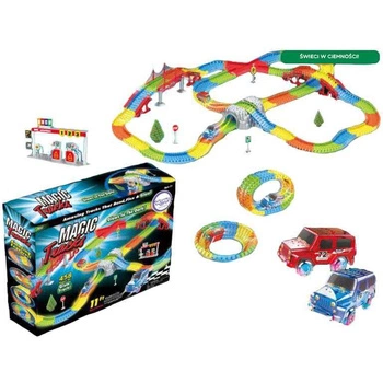 WOOPIE Tor Samochodowy Świecący 2 Autka 5,5 m 458 el.