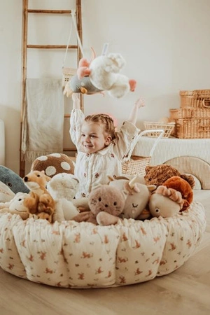 Play&Go Mata do Zabawy Gniazdo Niemowlęce Bloom Organic Rabbit