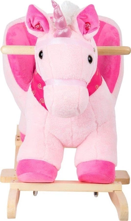 Pluszowy konik na biegunach Różowy Jednorożec Small Foot