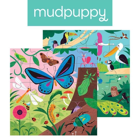 Mudpuppy Puzzle magnetyczne 2w1 Robaki i ptaki 20 elementów 4+