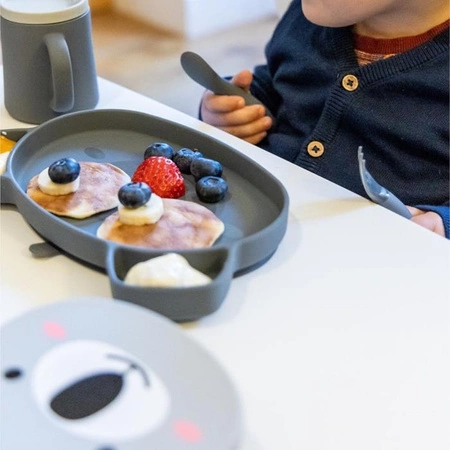 Tum Tum Zestaw Obiadowy dla Dzieci z Przyssawkami Grey