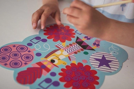 Zestaw kreatywny Do zdrapywania Graficzne zwierzątka 4+, Janod