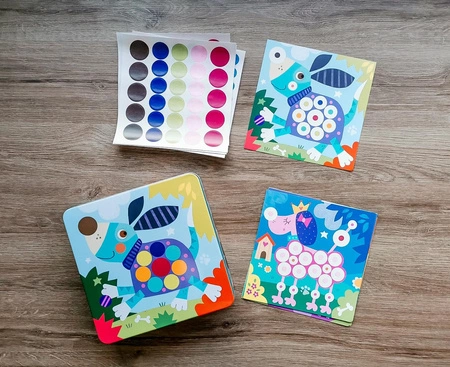 Zestaw kreatywny z naklejkami Apli Kids - Piesek