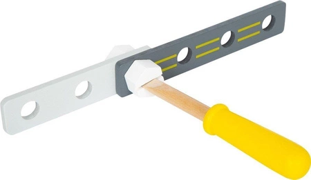 Drewniany zestaw konstrukcyjny Miniwob 11810-SF-Small Foot, majsterkowanie