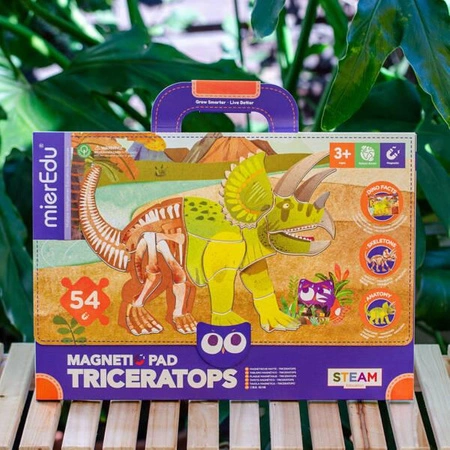 mierEdu Zabawa magnetyczna - Triceratops ME0545