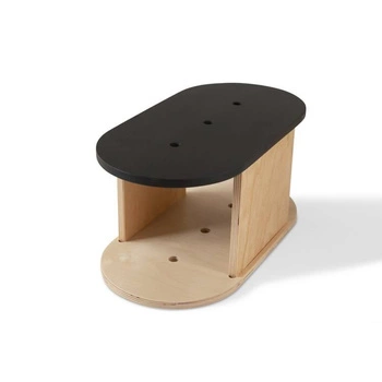 Stołek schodek, ciemny szary, Babai