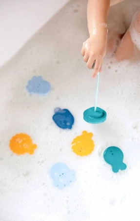 QUUT Zestaw piankowych naklejek do kąpieli z wędką Deep sea