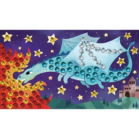 Zestaw kreatywny Cekiny Smoki 6+, Janod