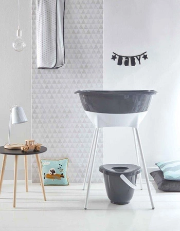 Zestaw kąpielowy 8 elem.LUMA Dark Grey