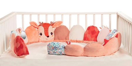 LILLIPUTIENS Aktywizujący ochraniacz do łóżeczka Sarenka Stella 0 m+