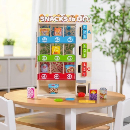 Drewniany automat z przekąskami i napojami dla dzieci Snack to Go Melissa & Doug 32400
