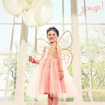 Souza! Kostium sukienka i skrzydła motyla wróżka Joanna 8-10 lat