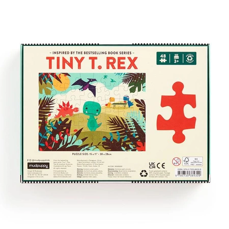 Mudpuppy Puzzle Tiny T.rex 48 elementów 3+