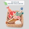 Wiklinowy koszyk z rybami i owocami morza, Tender Leaf Toys