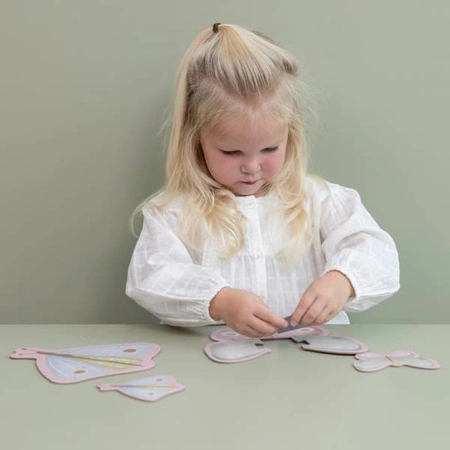 Little Dutch Puzzle 6 elementów Flowers & Butterflies LD4760