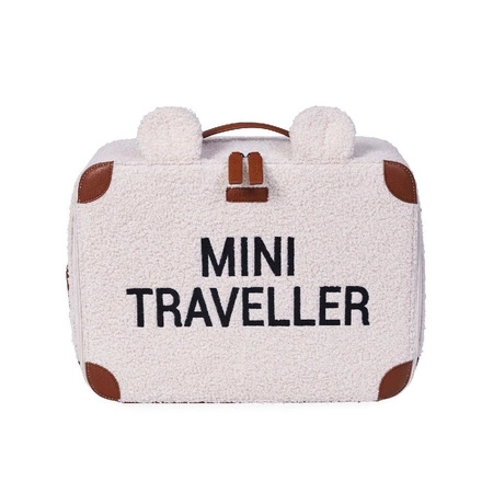 Childhome Walizka dziecięca Mini Traveller Teddy bear White
