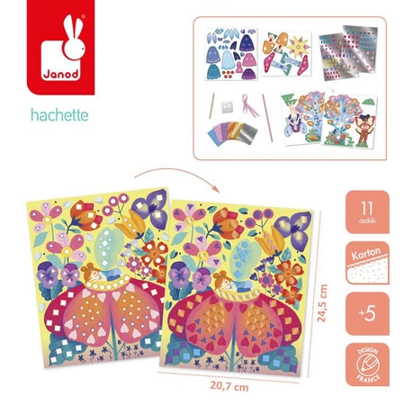 Janod Multizestaw kreatywny 11 dekoracji Wróżki Magic Fairies 5+