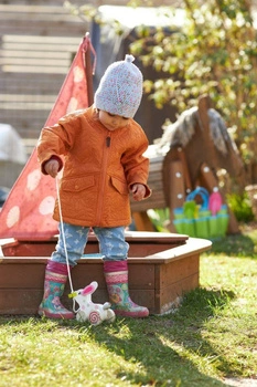 Zabawka do ciągnięcia Biały króliczek 54897-Goki, zabawy ruchowe