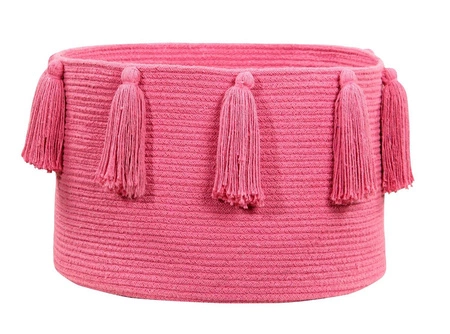 Lorena Canals Kosz dekoracyjny Tassels Fuchsia