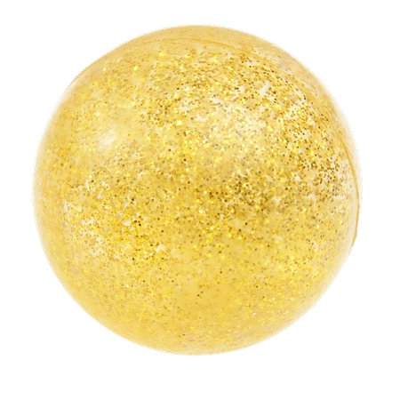 Gumowa piłeczka z brokatem, złota, 3+, Rex London