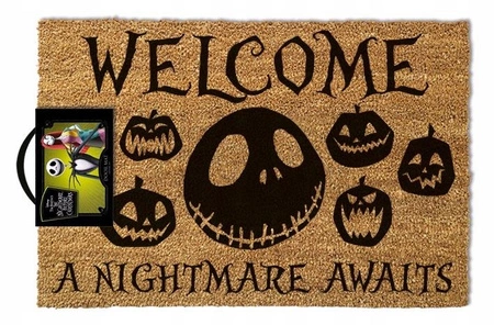"A Nightmare Awaits" Wycieraczka Miasteczko Halloween