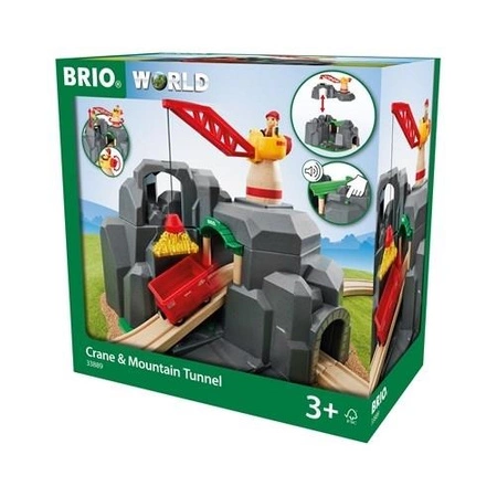 BRIO World Tunel Górski z Dźwigiem