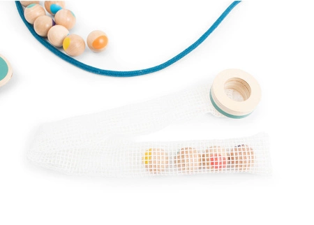 BS Toys, sensoryczna gra - Nawlekanka gąsienica