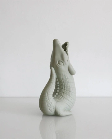 Silikonowa Konewka Krokodyl Scrunch - Szałwiowy