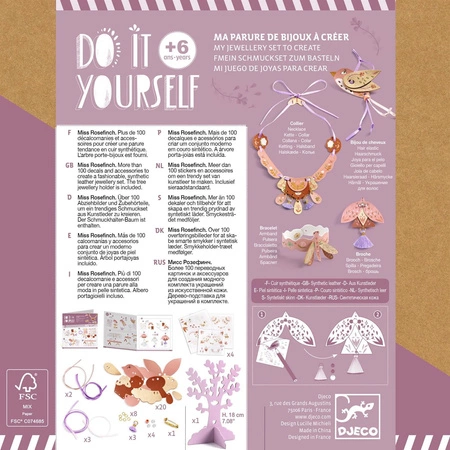 Zrób to sam - komplet biżuterii PTASZEK DJ07977