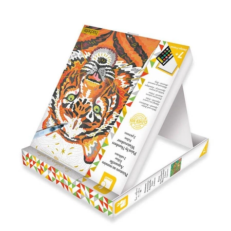 Zestaw kreatywny Malowanie po numerach Dzikie koty 7+, Janod