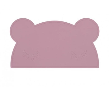 Silikonowa podkładka Miś We Might Be Tiny - Dusty Rose