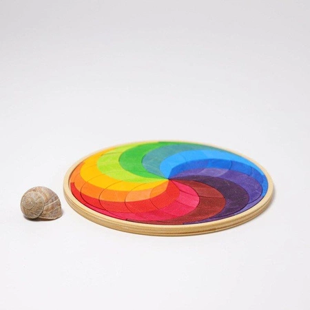 Układanka Spirala w kole, kolorowa, 3+, Grimm's