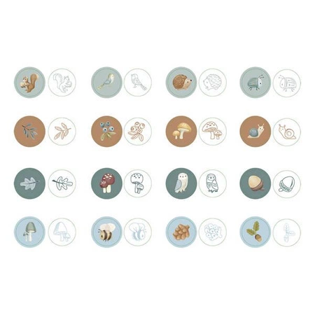 Little Dutch Zestaw pieczątek Forest Friends