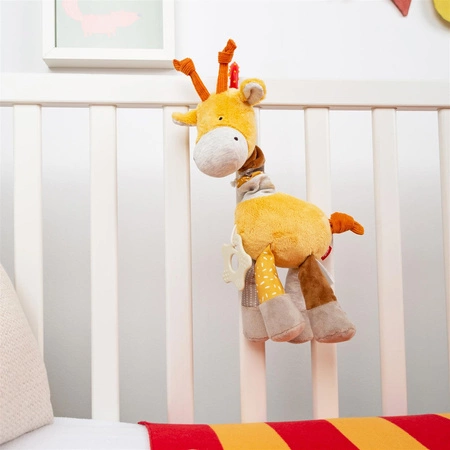 Zabawka rozwojowa Żyrafa szeleścik grzechotka gryzaczek piszczałka sigikid