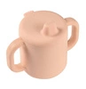 Beaba Kubeczek treningowy silikonu z pokrywką z ustnikiem Pink