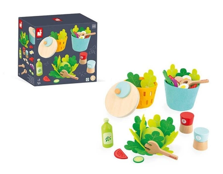 Filcowy zestaw do przyrządzania sałatki 3+, Janod