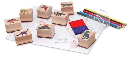 Stempelki dla dzieci Dinozaury pieczątki z kredkami Melissa and Doug 11633-MD
