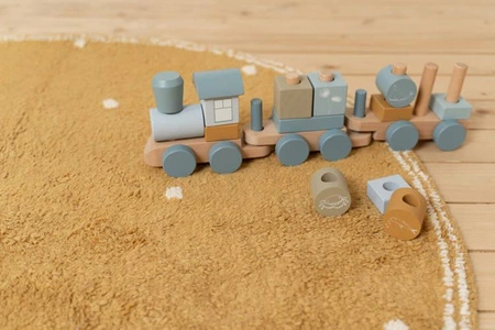 Little Dutch Dywan okrągły Dot Ochra 110 x 110 cm RU10410180