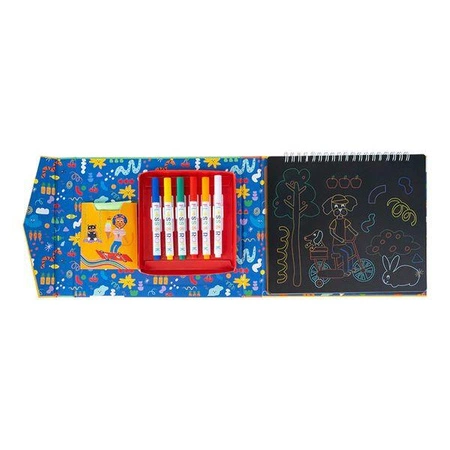 Zwierzaki Szkicownik z Kredowymi Pisakami