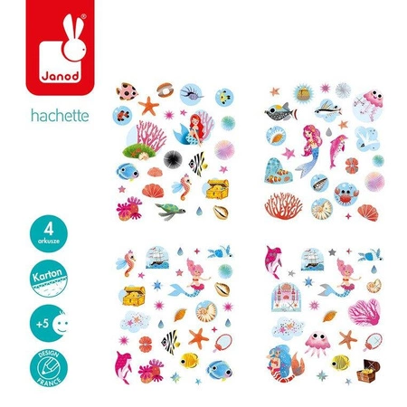 Zestaw naklejek Pokaz mody Syrenki, Janod