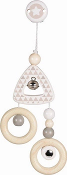 Zawieszka z klipsem Stylowa szarość 765870-Heimess, zabawki dla niemowlaka